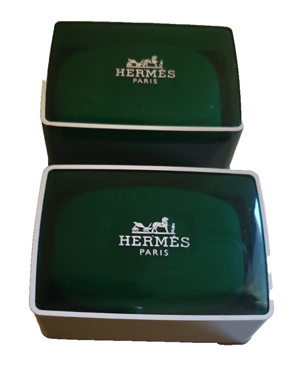 Lot of 2 Hermes Eau D' Orange Verte Perfumed Soap 1.7 oz 50 g Travel Size